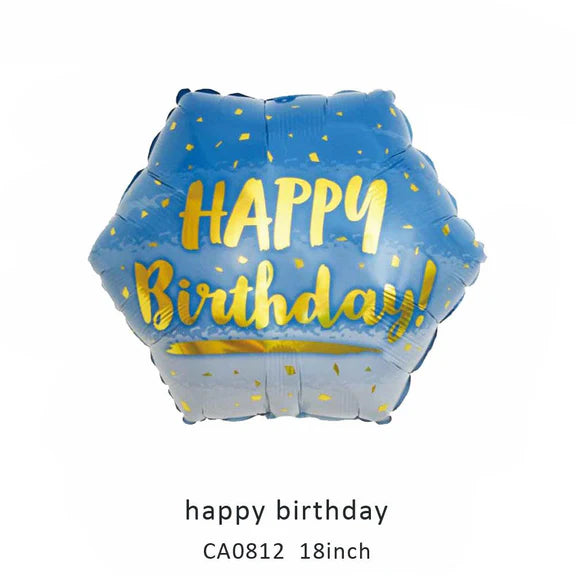 18inch Happy Birthday Balloon MOQ 50pcs Batch 6