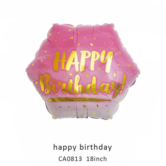 18inch Happy Birthday Balloon MOQ 50pcs Batch 6