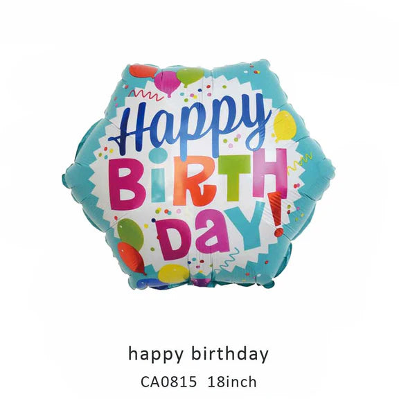 18inch Happy Birthday Balloon MOQ 50pcs Batch 6