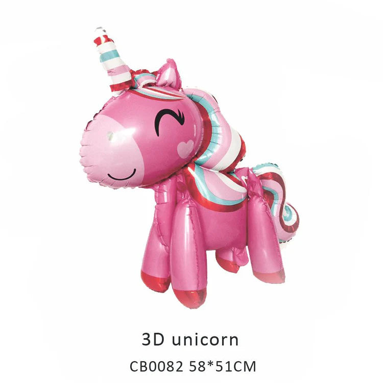 3D Unicorn Foil Balloon MOQ 50pcs