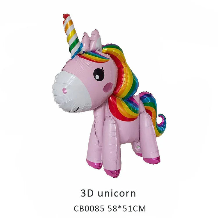 3D Unicorn Foil Balloon MOQ 50pcs