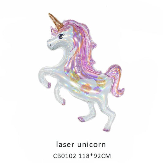Laser Unicorn Foil Balloon MOQ 50pcs