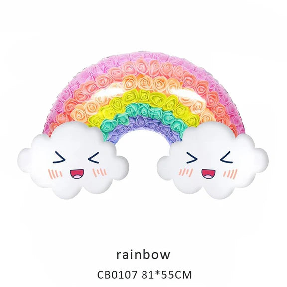 Rainbow Foil Balloon MOQ 50pcs