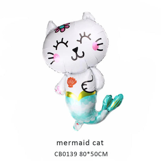 Mermaid Cat/Rabbit Foil Balloon MOQ 50pcs