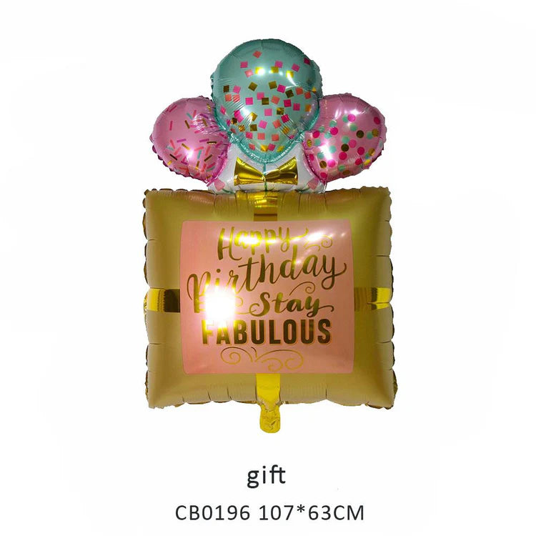 Happy Birthday Gift Foil Balloon MOQ 50pcs