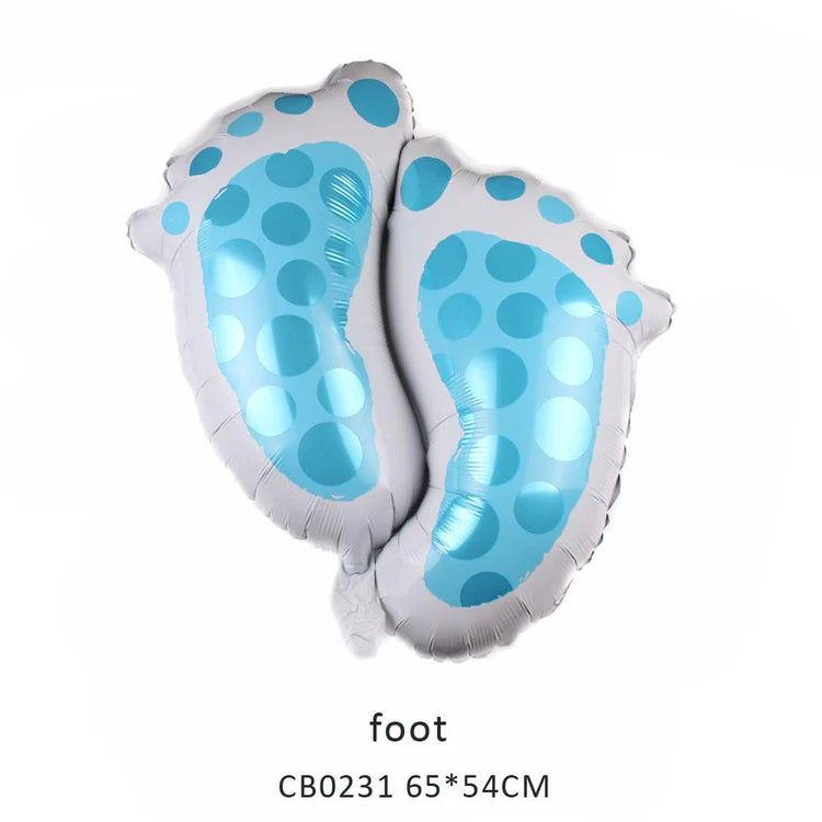Baby Footprint Foil Balloon MOQ 50pcs