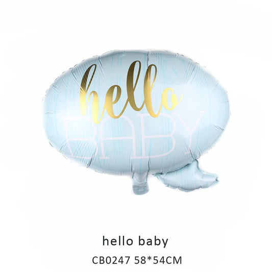 Hello Baby Foil Balloon MOQ 50pcs