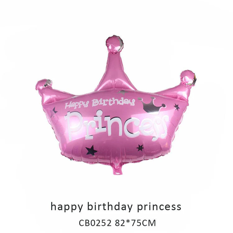 Happy Birthday Prince Foil Balloon MOQ 50pcs