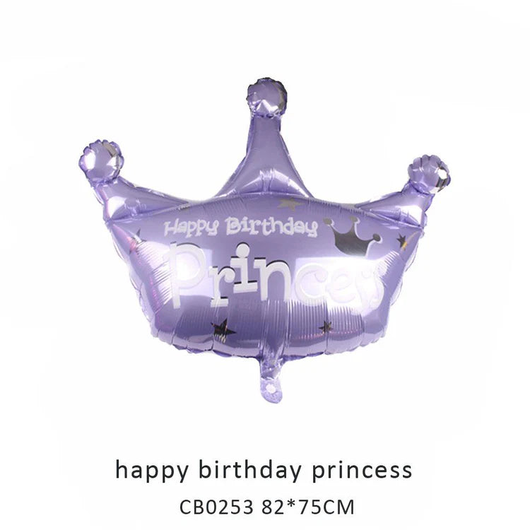 Happy Birthday Prince Foil Balloon MOQ 50pcs