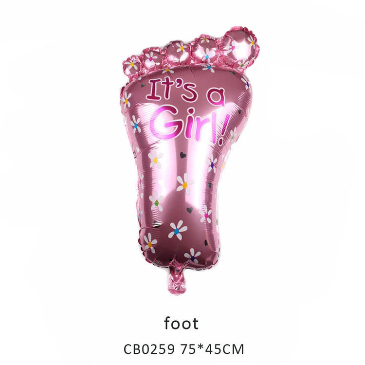 Baby Footprint Foil Balloon MOQ 50pcs