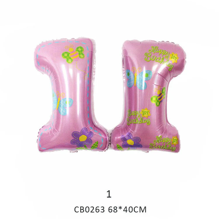 Baby 1st Birthday Foil Balloon MOQ 50pcs