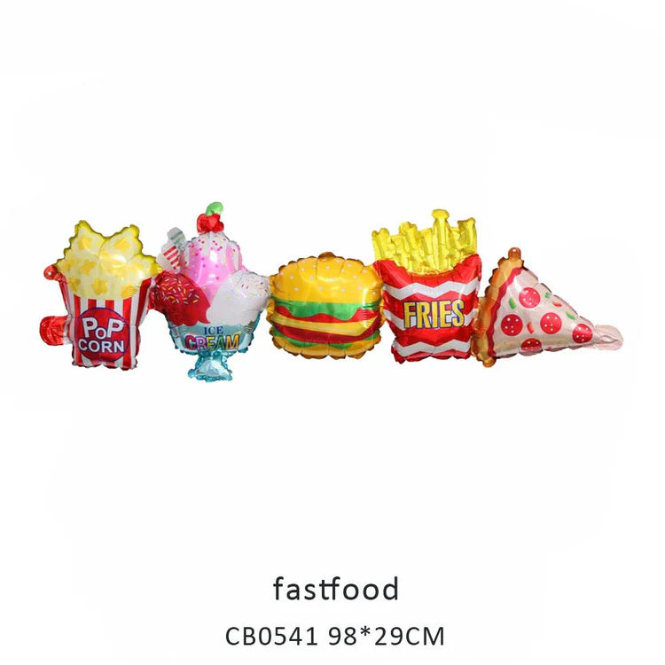 Fast Food Foil Balloon MOQ 50pcs