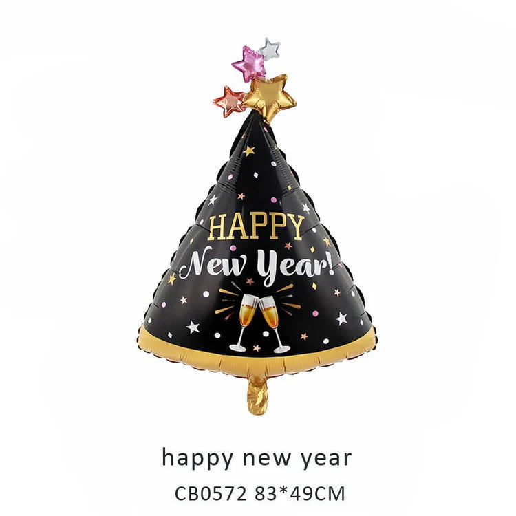 Happy New Year Foil Balloon MOQ 50pcs