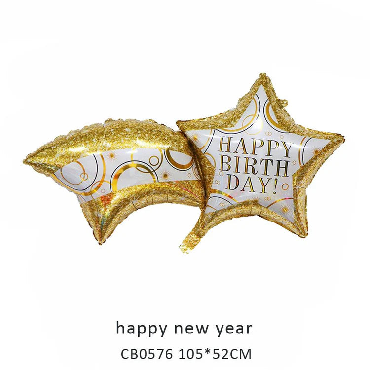 Happy New Year Foil Balloon MOQ 50pcs