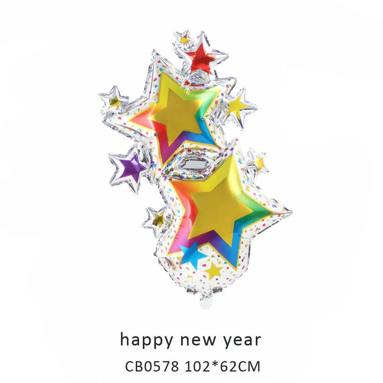 Happy New Year Foil Balloon MOQ 50pcs