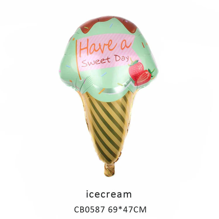Ice Cream Foil Balloon MOQ 50pcs