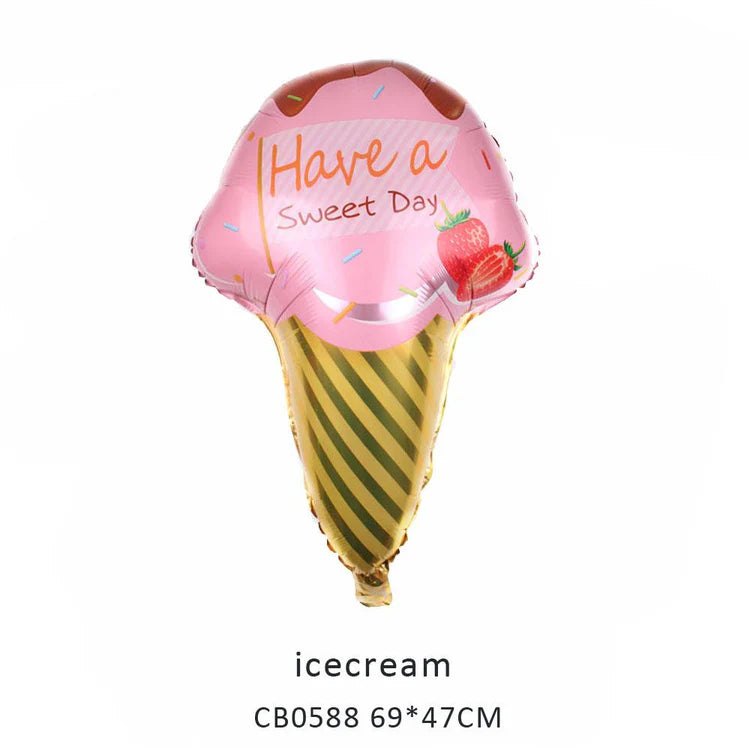 Ice Cream Foil Balloon MOQ 50pcs