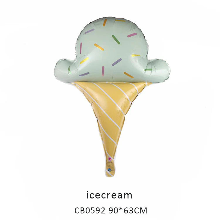Ice Cream Foil Balloon MOQ 50pcs