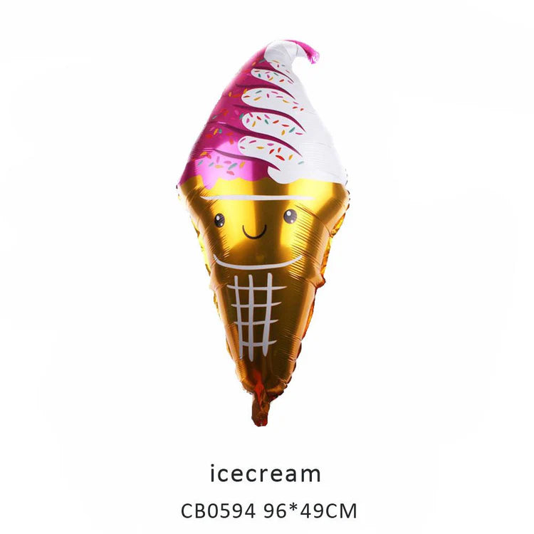 Ice Cream Foil Balloon MOQ 50pcs