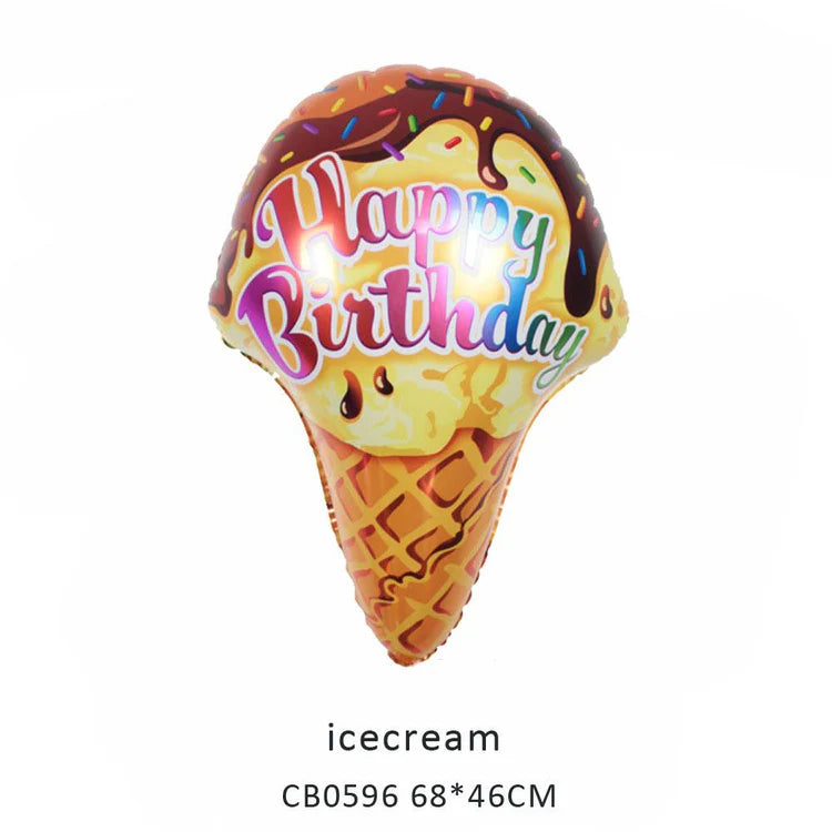 Ice Cream Foil Balloon MOQ 50pcs
