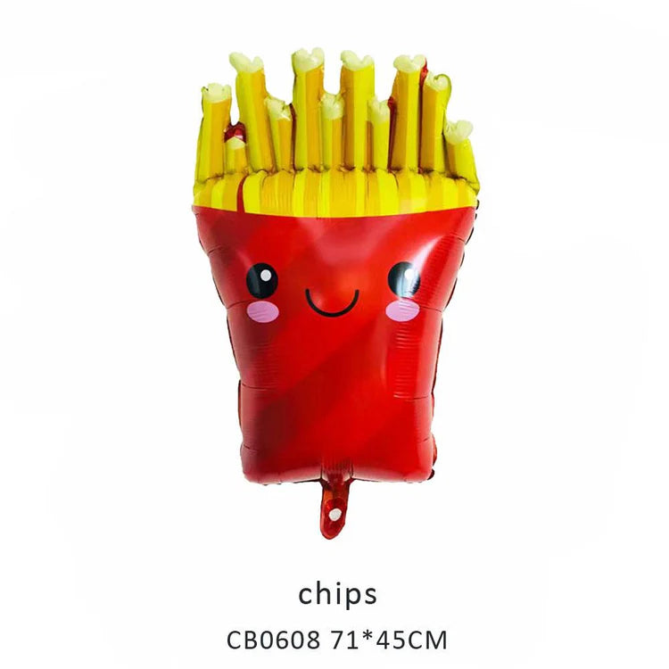 Fast Food Foil Balloon MOQ 50pcs