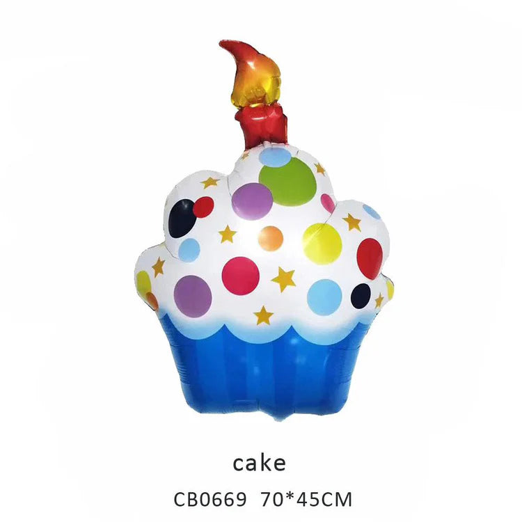 Happy Birthday Cupcake Foil Balloon MOQ 50pcs