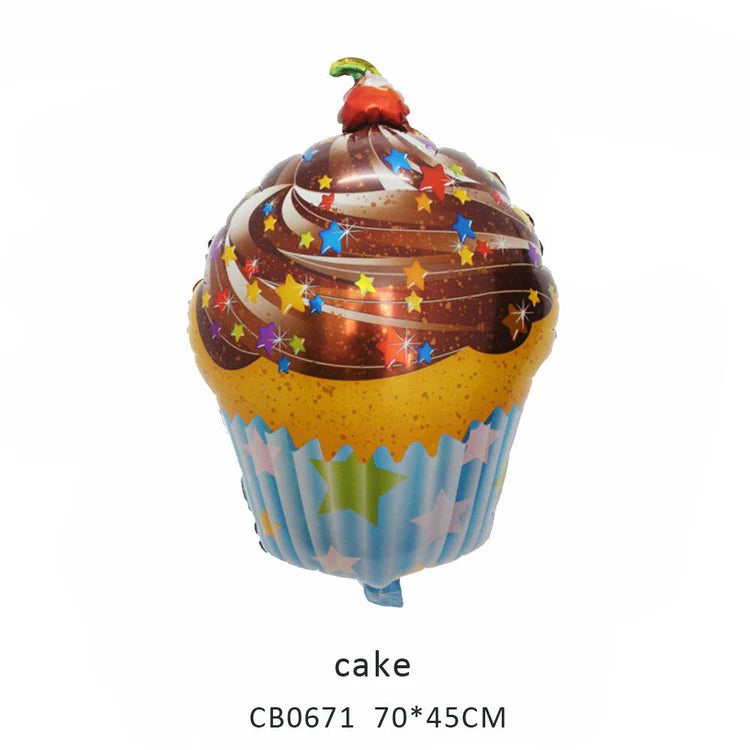 Happy Birthday Cupcake Foil Balloon MOQ 50pcs