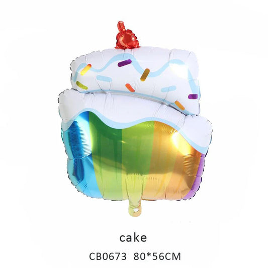 Happy Birthday Cake Foil Balloon MOQ 50pcs