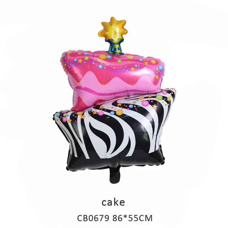 Happy Birthday Cake Foil Balloon MOQ 50pcs