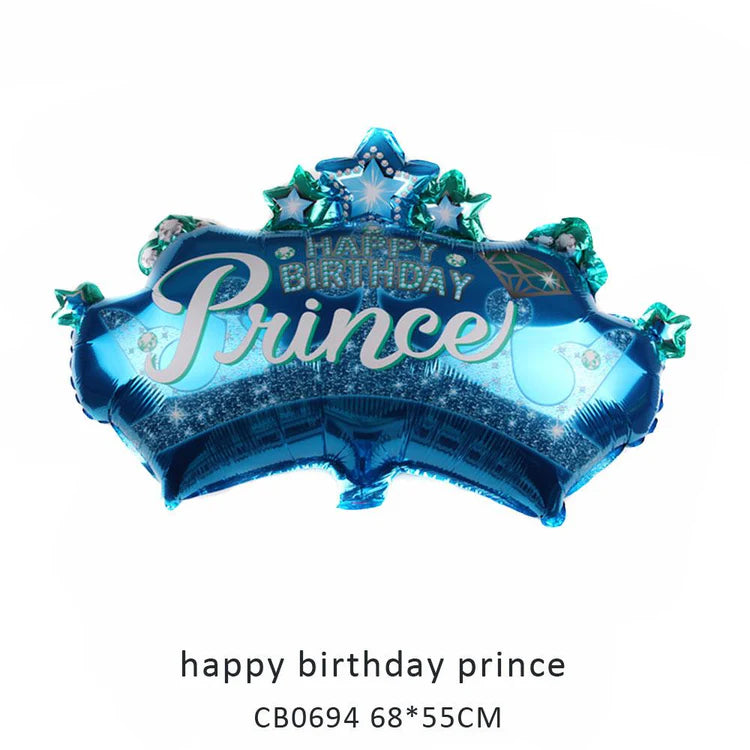 Prince/Princess Birthday Foil Balloon MOQ 50pcs