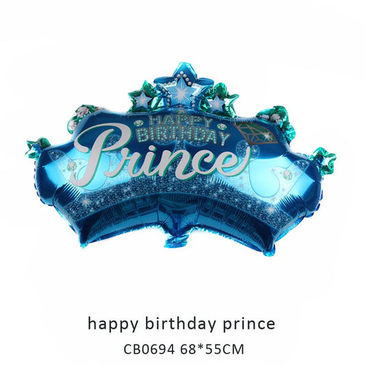 Prince/Princess Birthday Foil Balloon MOQ 50pcs