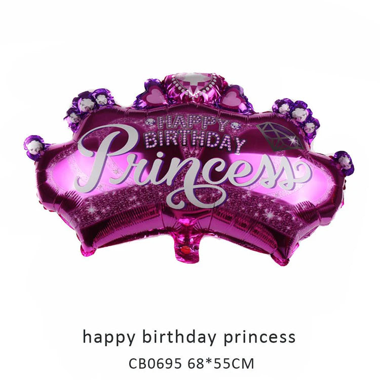 Prince/Princess Birthday Foil Balloon MOQ 50pcs
