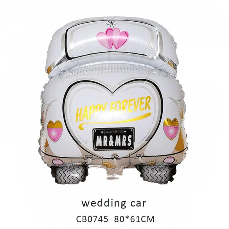Wedding Car Foil Balloon MOQ 50pcs