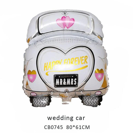 Wedding Car Foil Balloon MOQ 50pcs