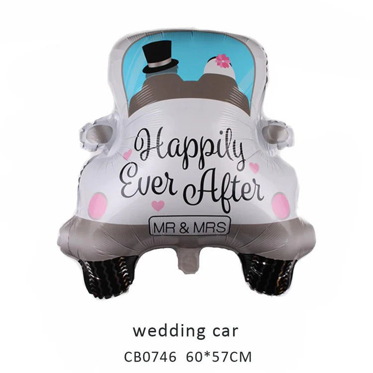 Wedding Car Foil Balloon MOQ 50pcs
