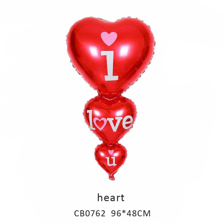 Love Hearts Foil Balloon MOQ 50pcs