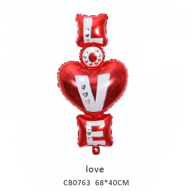 Love Hearts Foil Balloon MOQ 50pcs