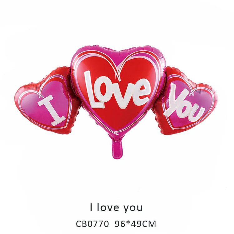 Big I Love You Foil Balloon MOQ 50pcs
