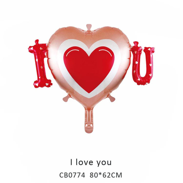 Big I Love You Foil Balloon MOQ 50pcs