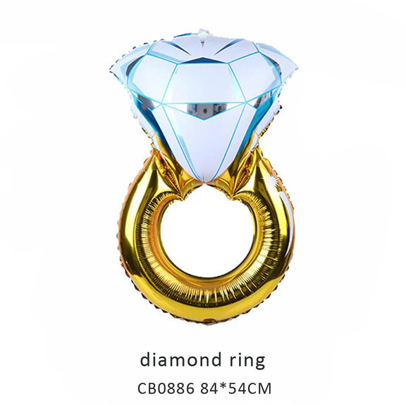 Diamond Ring Foil Balloon MOQ 50pcs