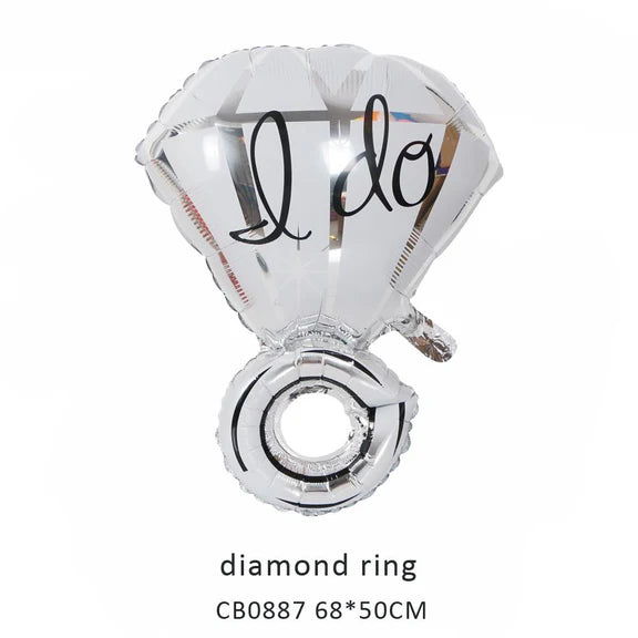 Diamond Ring Foil Balloon MOQ 50pcs