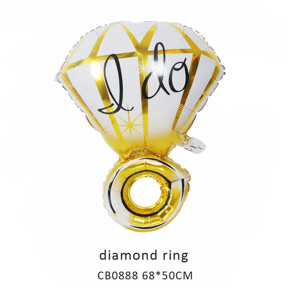 Diamond Ring Foil Balloon MOQ 50pcs