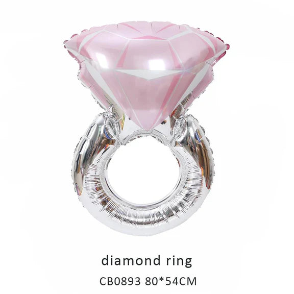 Diamond Ring Foil Balloon MOQ 50pcs