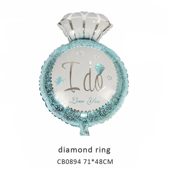 Diamond Ring Foil Balloon MOQ 50pcs