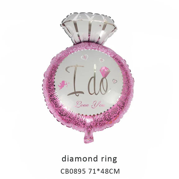 Diamond Ring Foil Balloon MOQ 50pcs