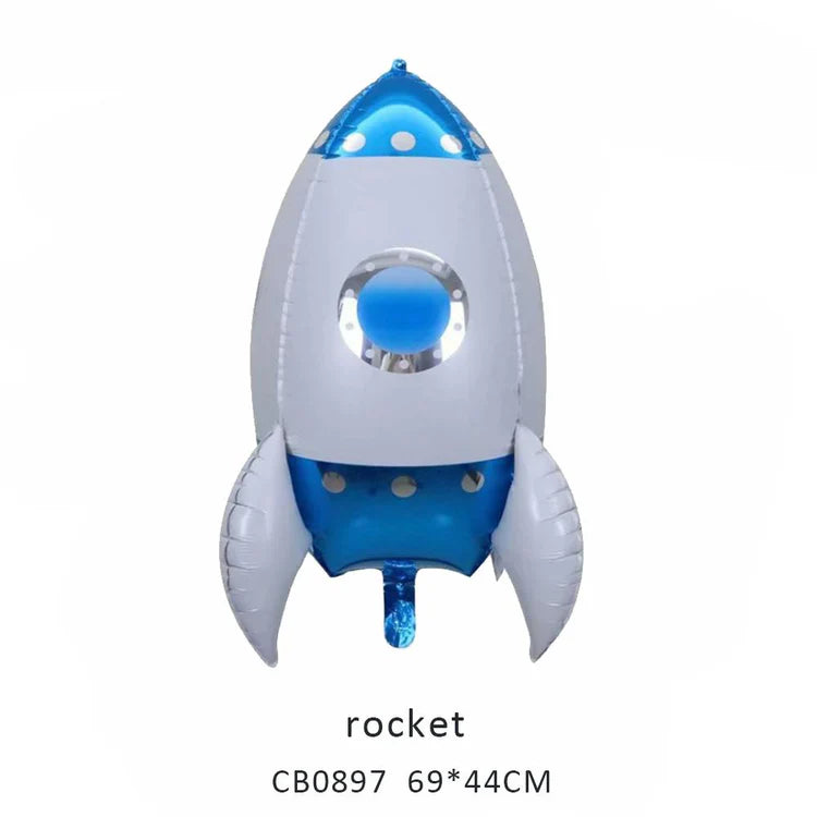Cute Rocket Foil Balloon MOQ 50pcs