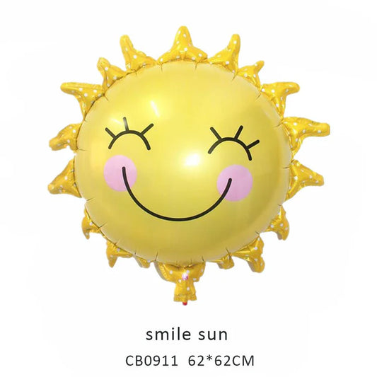 Smile Sun/Sunflower Foil Balloon MOQ 50pcs