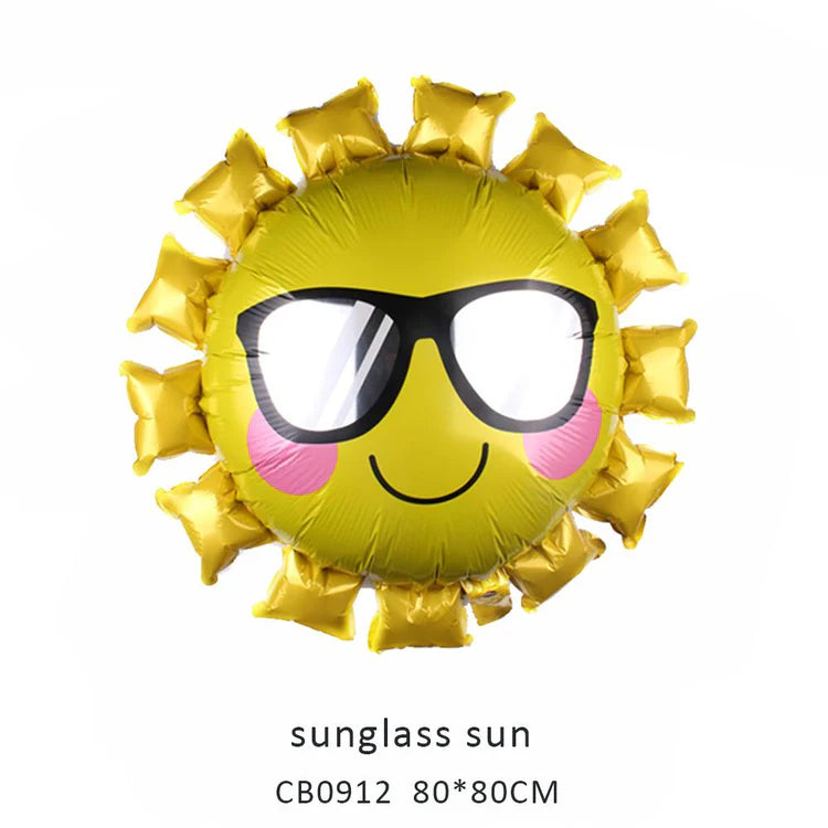 Smile Sun/Sunflower Foil Balloon MOQ 50pcs