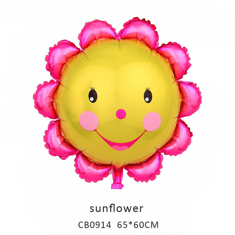 Smile Sun/Sunflower Foil Balloon MOQ 50pcs
