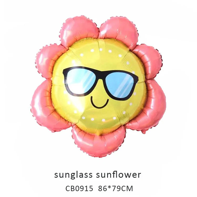 Smile Sun/Sunflower Foil Balloon MOQ 50pcs